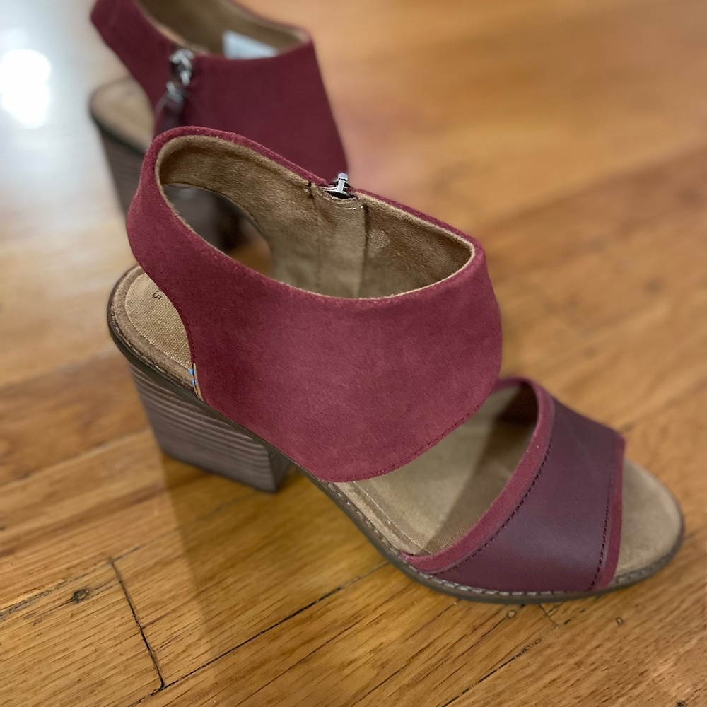 TOMS Majorca Block Heel Sandals 6.5